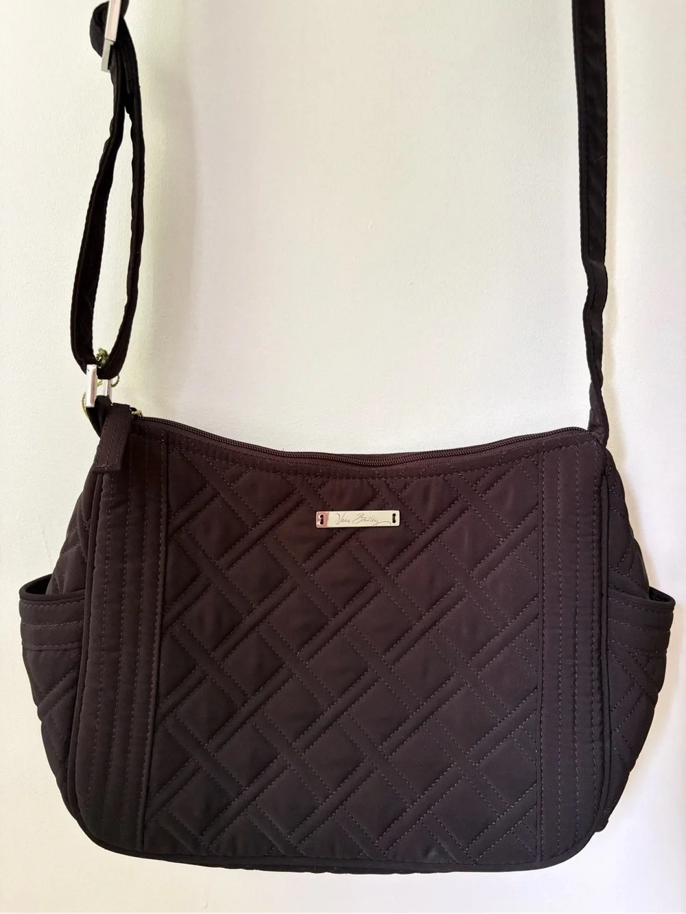 Vera Bradley Black Quilted Crossbody Bag - Picture 3 of 6